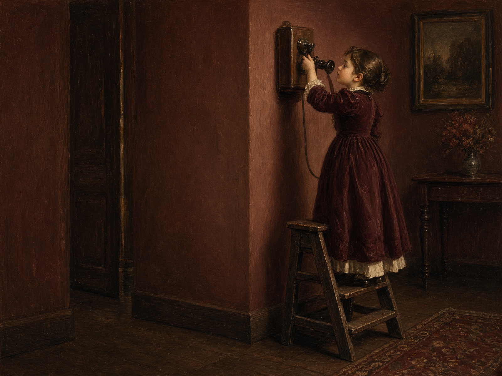 How a Little Girl Utilized the Telephone